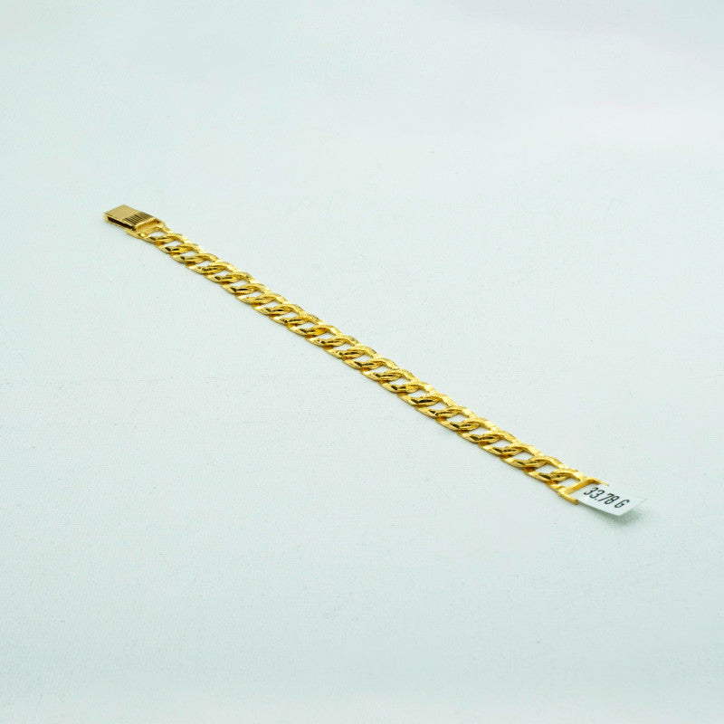 Gold cuban bracelet-