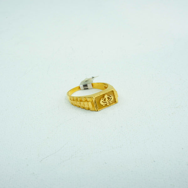 Ring with Khanda engraving