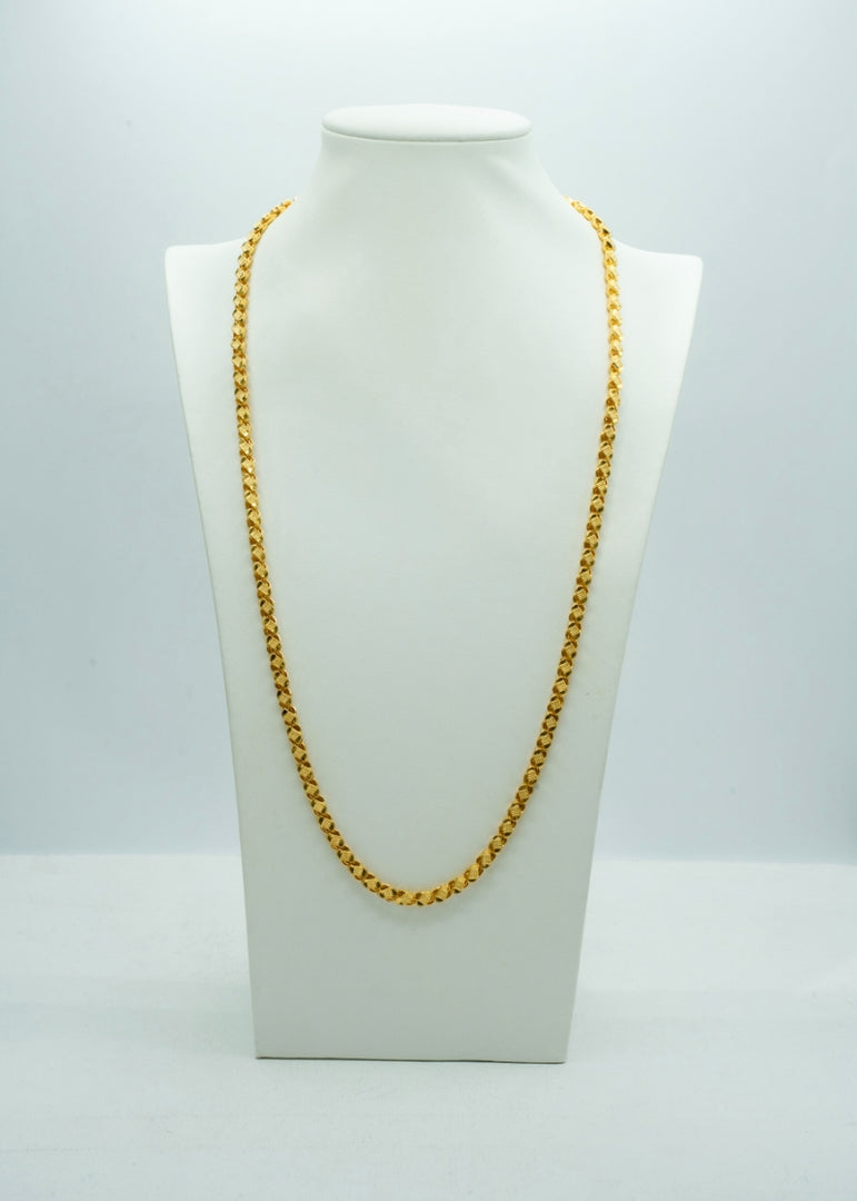 Speldid looking long gold franco designer chain