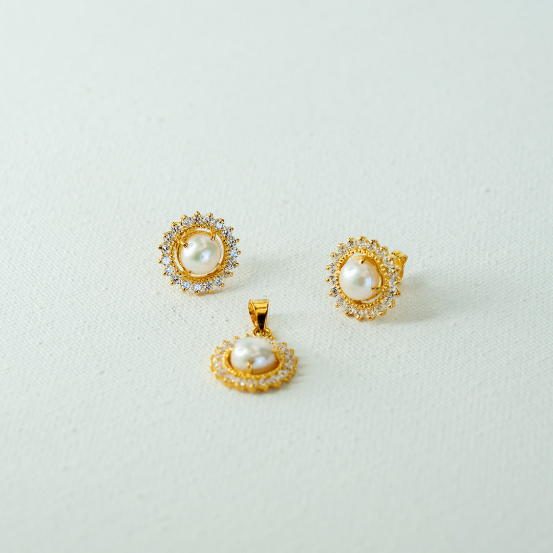 Pearl Pendant Set-