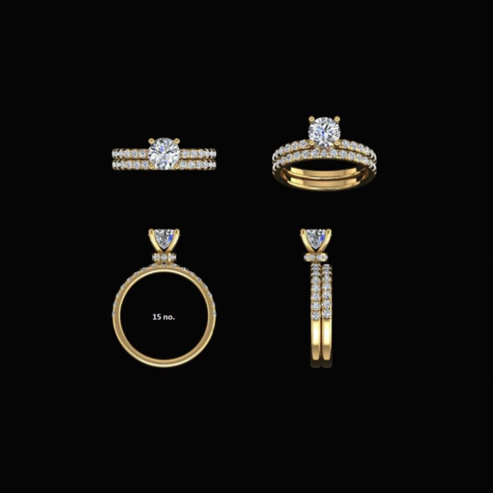 Double Layered Diamond Ring-