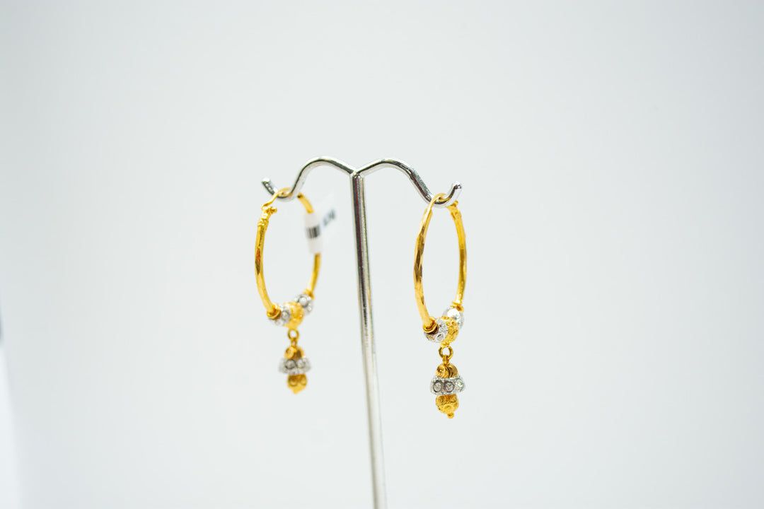 Timeless golden hoop earrings