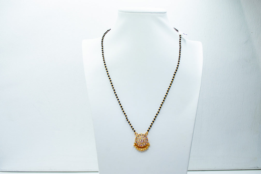 Long black beaded mangalsutra