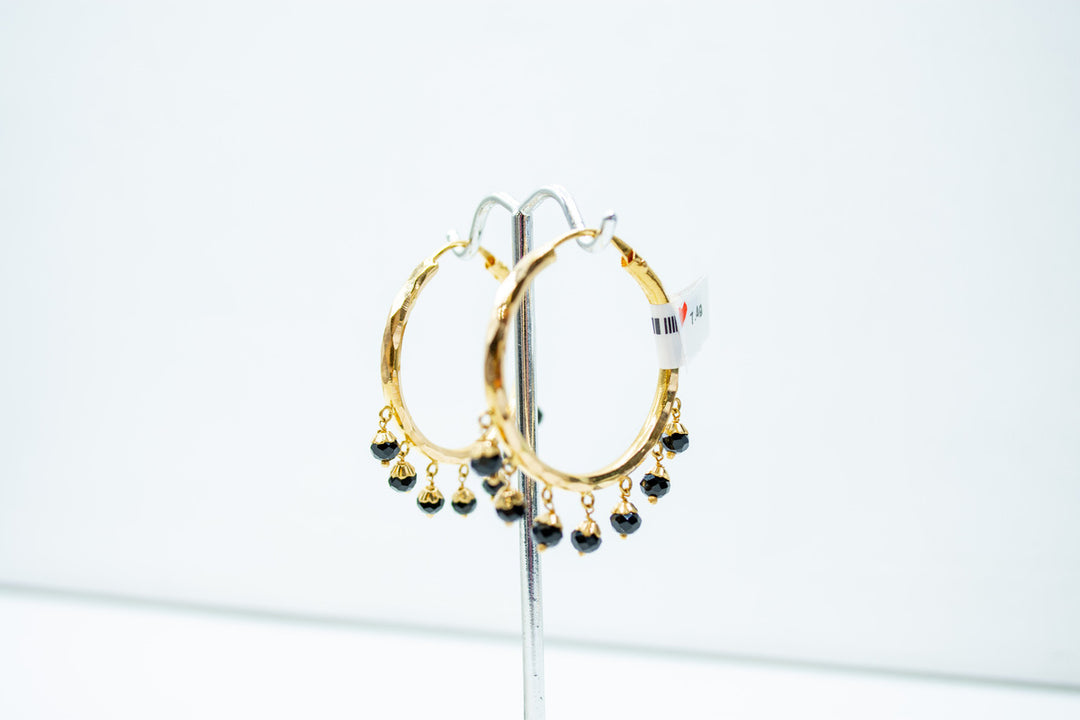 Gold dangle earrings