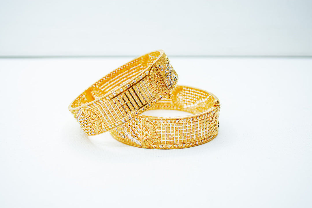 Designer bridal gold bangles