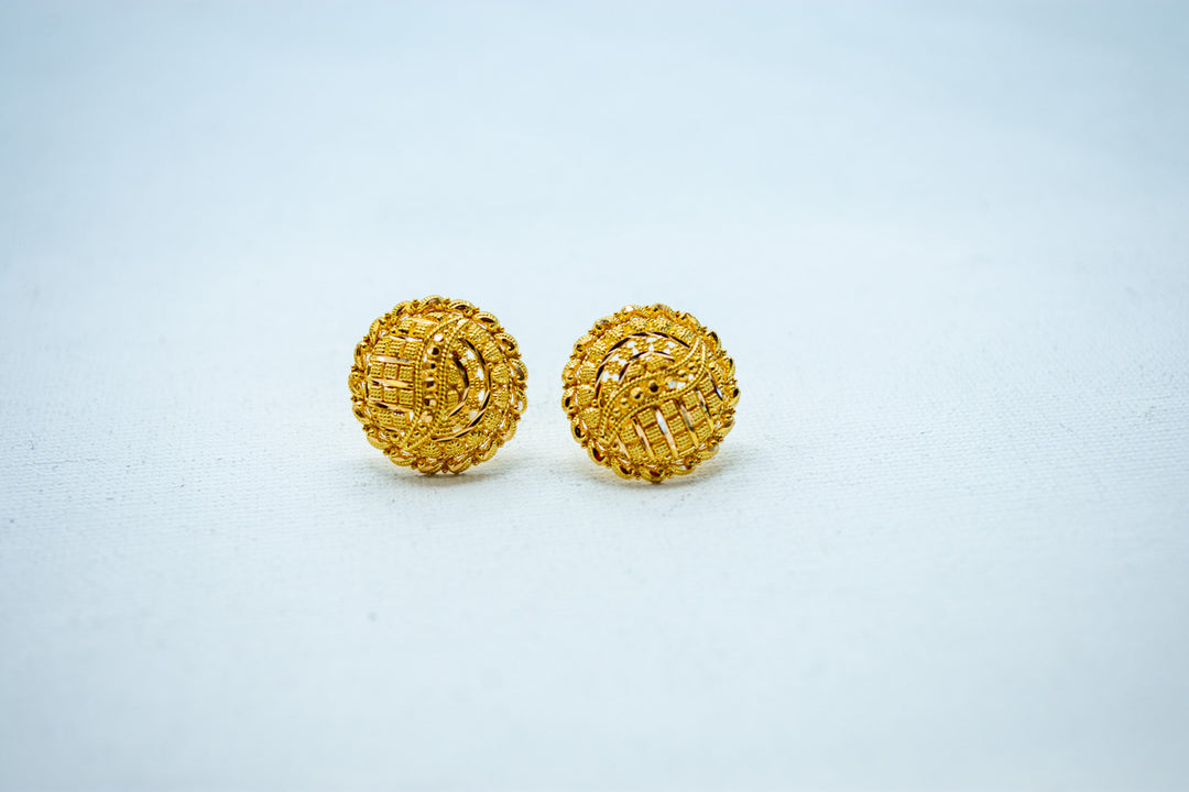 Royal gold traditional earrings