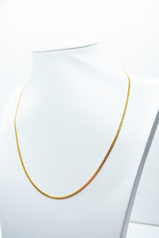 Compact gold cable rope chain