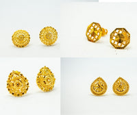 Unveiling The Artistry: The Exquisite Craftsmanship Behind Gold Stud Earrings!