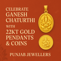 Celebrate Ganesh Chaturthi with 22kt Gold Pendants & Coins