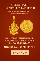 Celebrate Ganesh Chaturthi with Divine 22kt Gold Pendants & Coins