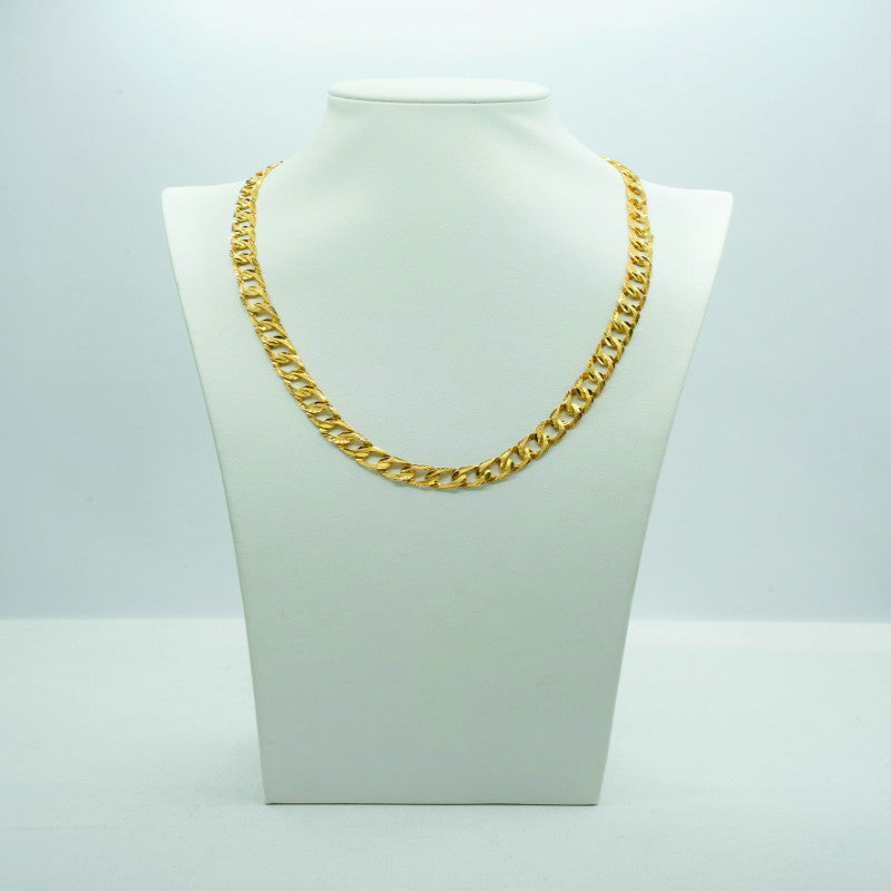 Gold Curb & Cuban thick chain-