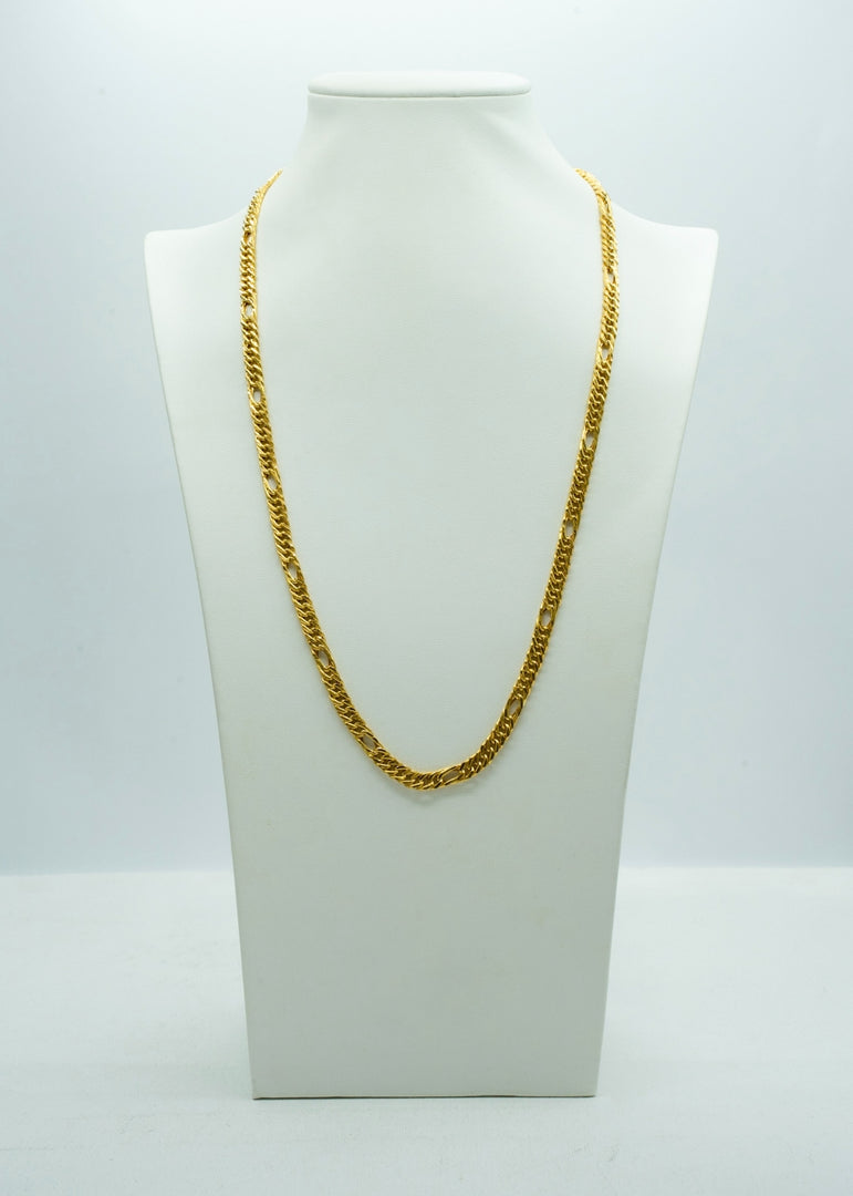 Gold Figaro chain-