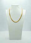Bright yellow gold curb chain-