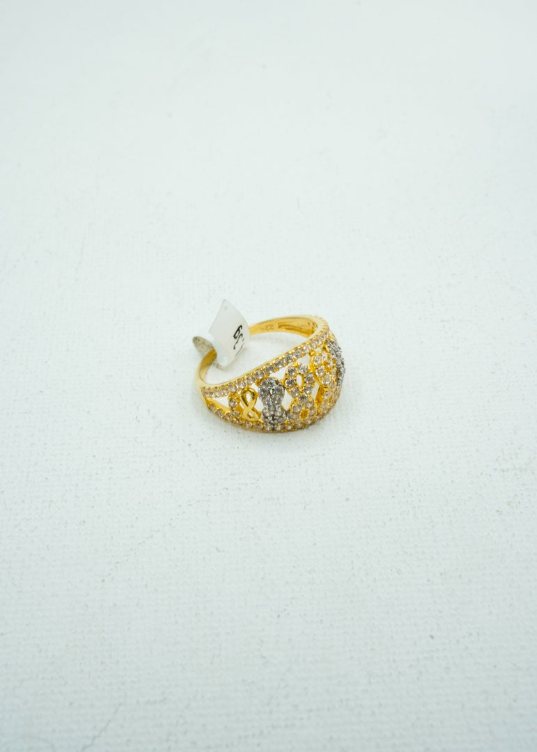 Constellation of gold and diamond designer ring