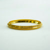 Contemporary designed yellow-gold kada with fine finish and carvings