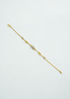 Designer two-toned gold bracelet