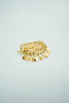 Ethnic yellow gold trinket with jaali work