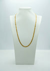 Exquisite yellow-gold box chain long