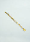 Gold and diamond Curb & Cuban bracelet