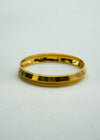 Magnificent yellow-gold plain bracelet