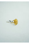 Round Radiant Gold ring with jaali work.