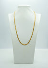 Royal dual-toned long gold rope chain