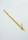 Royal yellow-gold wheat link bracelet