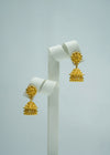 Small yellow gold jhumkis with self-engravings