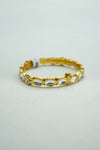 Stone-studded yellow gold Kada