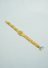 Traditional bright gold watch shape bracelet