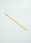 Ultra-feminine and detailed wheat designer yellow-gold bracelet