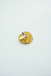 Understated gold signet ring