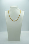Yellow gold snake chain short length