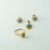 Turquoise pendant set with ring-