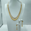 Double Layered White Gold Set-