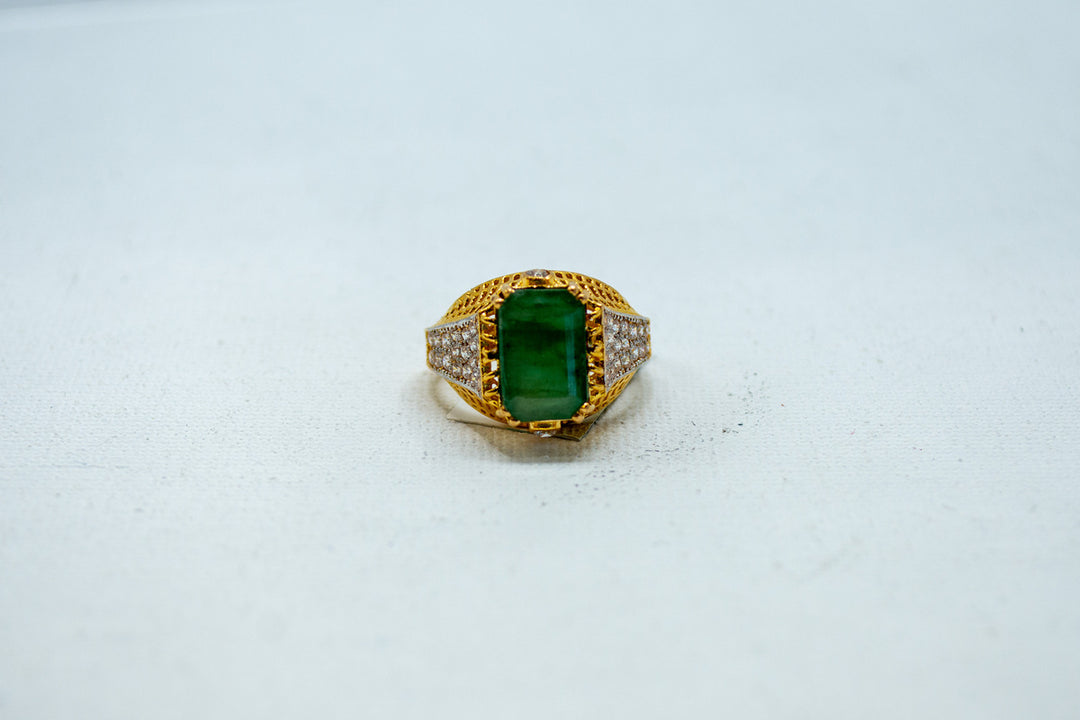 Debonair emerald ring