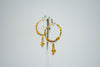 Opulent golden hoop earrings