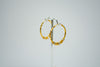 Classic gold traditional hoop earrings