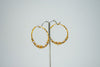 Dainty gold bali earrings