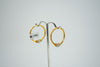 Simple gold bali earrings
