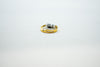 Gleaming embossed gold ring