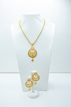 Culcutti pendant set with enamel design-