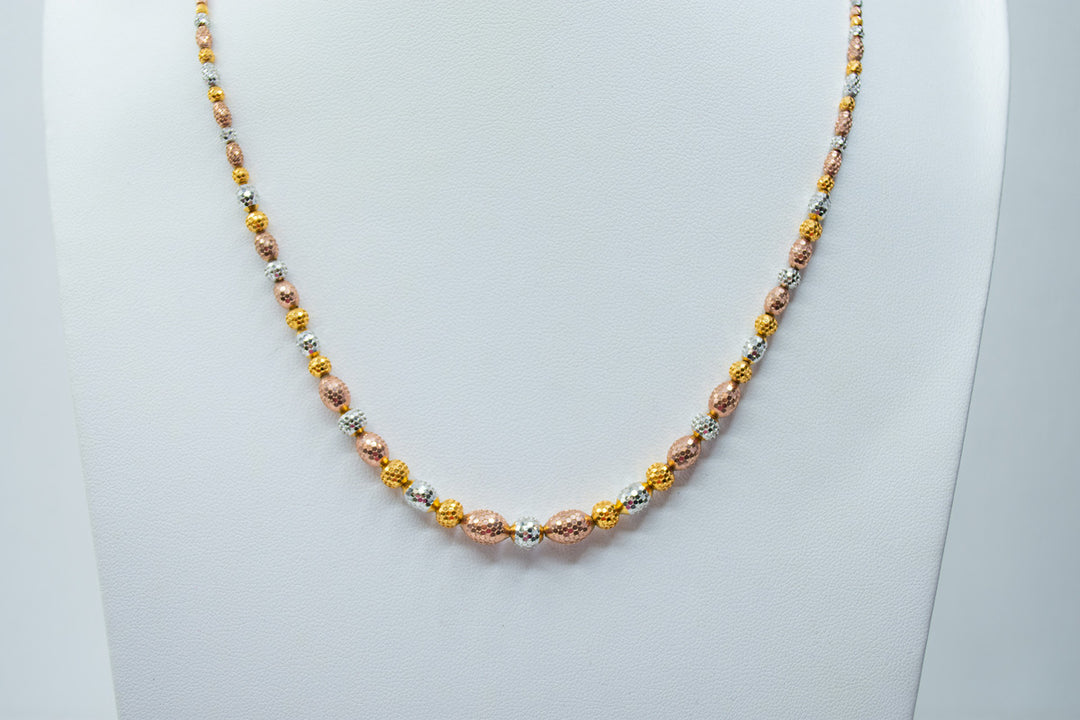 Three-toned necklace set