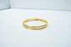 Lattice intricate gold kada bracelet
