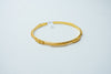 Imprint gold bangle-