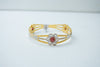 Floral gemstones bracelet