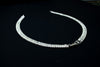 Striking silver anklets