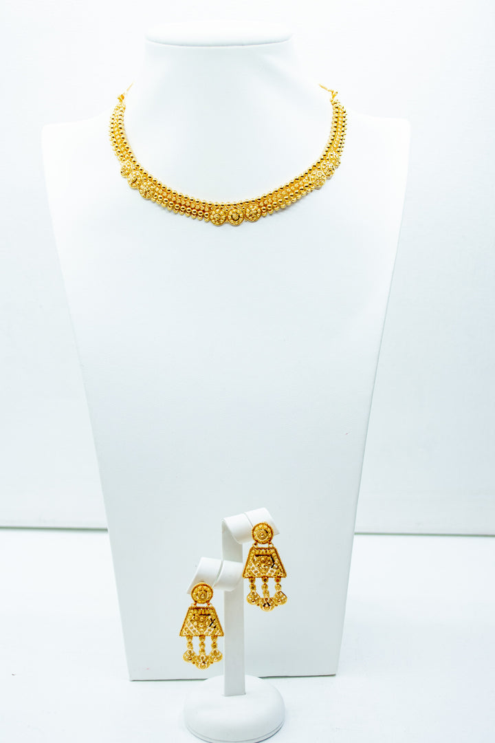 Dragon desire gold necklace set