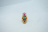 Multicoloured stones ring-