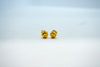 Classic gold stud earrings for women